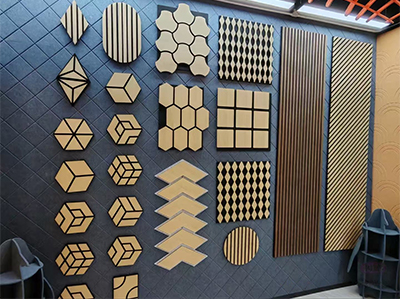 Zhenmei ODM/OEM Eco-Friendly Acoustic Wall Panels Waterproof Fireproof 100% Polyester Fiber MDF Core Sound Absorption Insulation